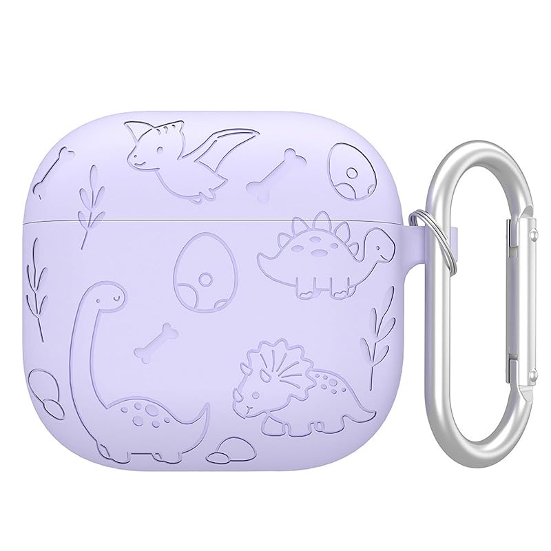 

airpods 4th generation case MAACKIA air pods 4 silicon cover With carabiner air pots cute cute dinosaur animal girl Fall prevention protection shock