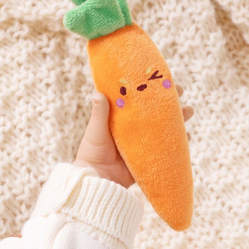 Adorable Shape Infant Cuddle Toy for Stress Reduction Gentle Sensory Stimulation Toy Secure Chewing Support Doll