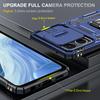 For Oppo Reno7 4G Armor Series Drop-proof PC+TPU Cover Kickstand Phone Case with Slide Lens Lid