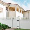 A25F-Adjustable Gate Hardware Kit Self Closing Gate Hinges For Wooden/Vinyl/PVC Fences Self Closing Gate Hardware Hinges