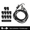 Adjustable Car Elastic Strap with Hooks for Trunk Storage