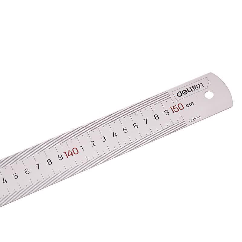 Deli Stainless Steel Metric Straight Ruler