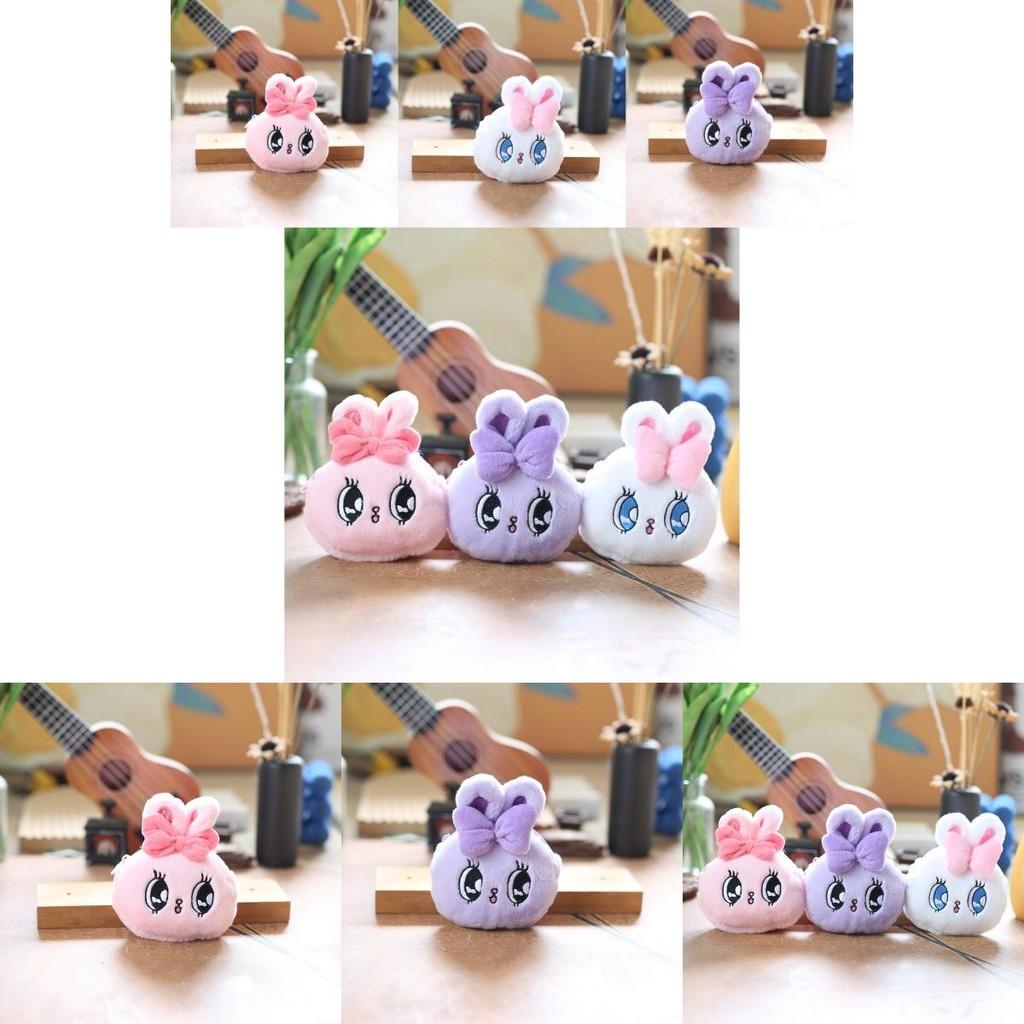 Cute Bunny Coin Purse Soft Plush Keychain Doll Perfect Gift For Kids