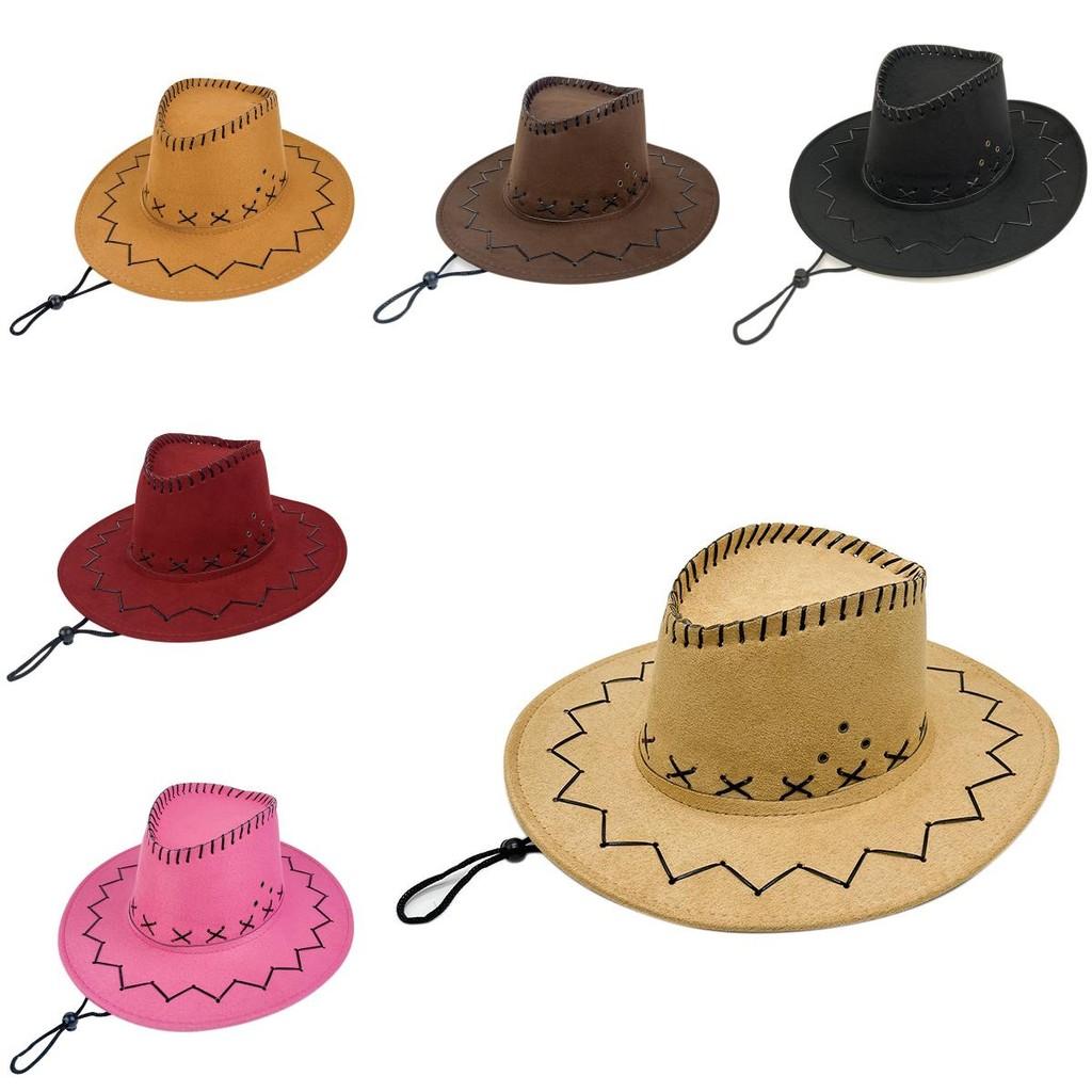 Vintage Style Western Cowboy Hat For Men With Breathable Sunshade For Summer Activities