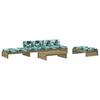 VidaXL Garden Lounge Set with Cushions 5 Pcs, Sofa with Footrest, Furniture Set with Coffee Table Patio Terrace, 3186150