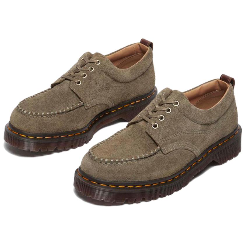 Dr. Martens Work Comfortable Lace-Up Low-Top Casual Shoes Unisex Casual Shoes Olive-Brown 31818396