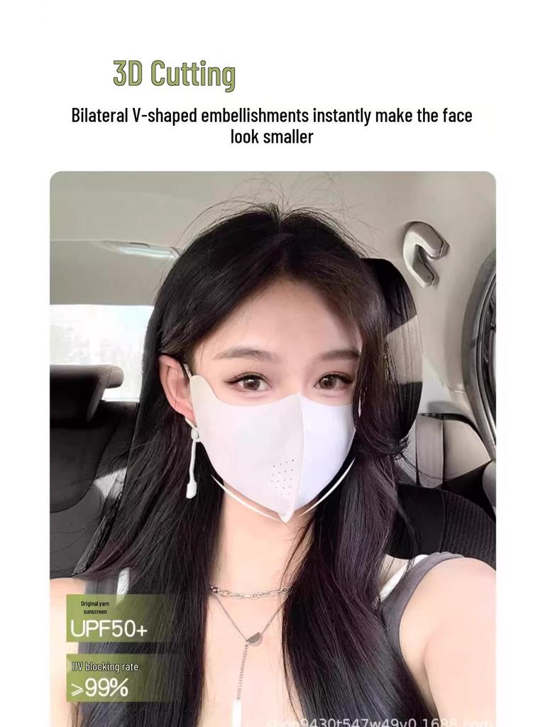 2025 Women's Anti-UV Ice Silk Cycling Mask: Lightweight, Breathable Sun Protection