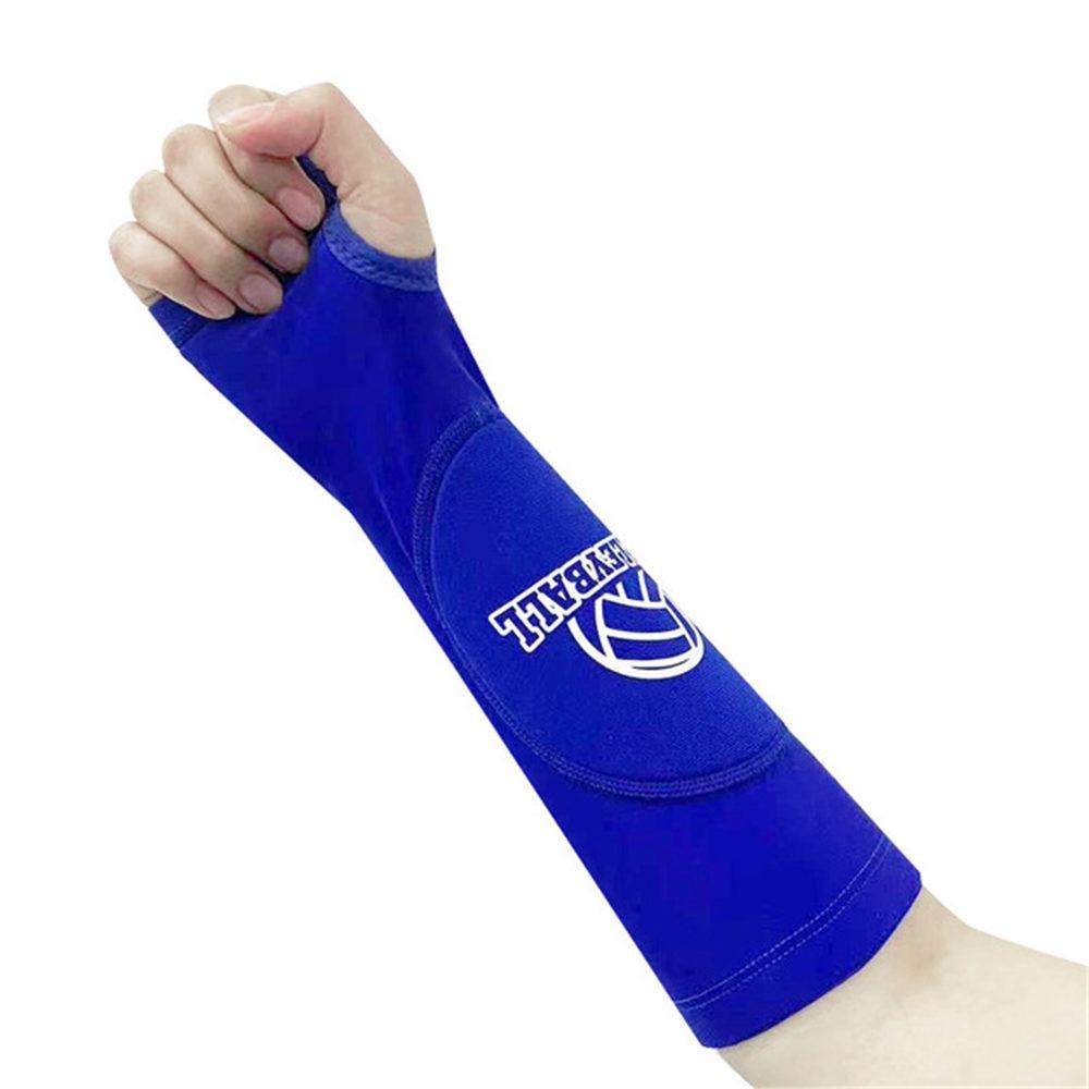 1 Pair Volleyball Arm Sleeves Passing Forearm Sleeves with Protection Pad and Thumb Hole Sports Arm Guard Volleyball Sleeves