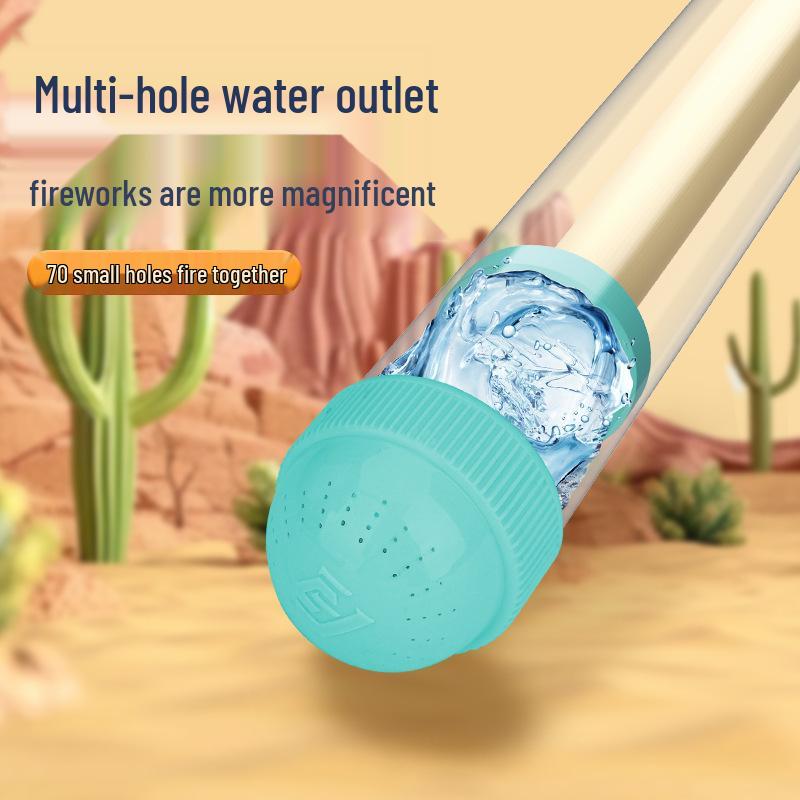 Cartoon Fireworks Water Gun: Pull-out Toy for Kids' Beach & Outdoor Water Play