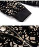 Women's Golden Velvet Autumn Jacket: Chic Hong Kong Style with Print, Loose Fit Baseball Design