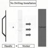 A No-Drill Sliding Door Handles,Easy to Install,Suitable for Kitchen Cabinets,Drawers,Windows,Sliding Wardrobes,Cabinet Handles