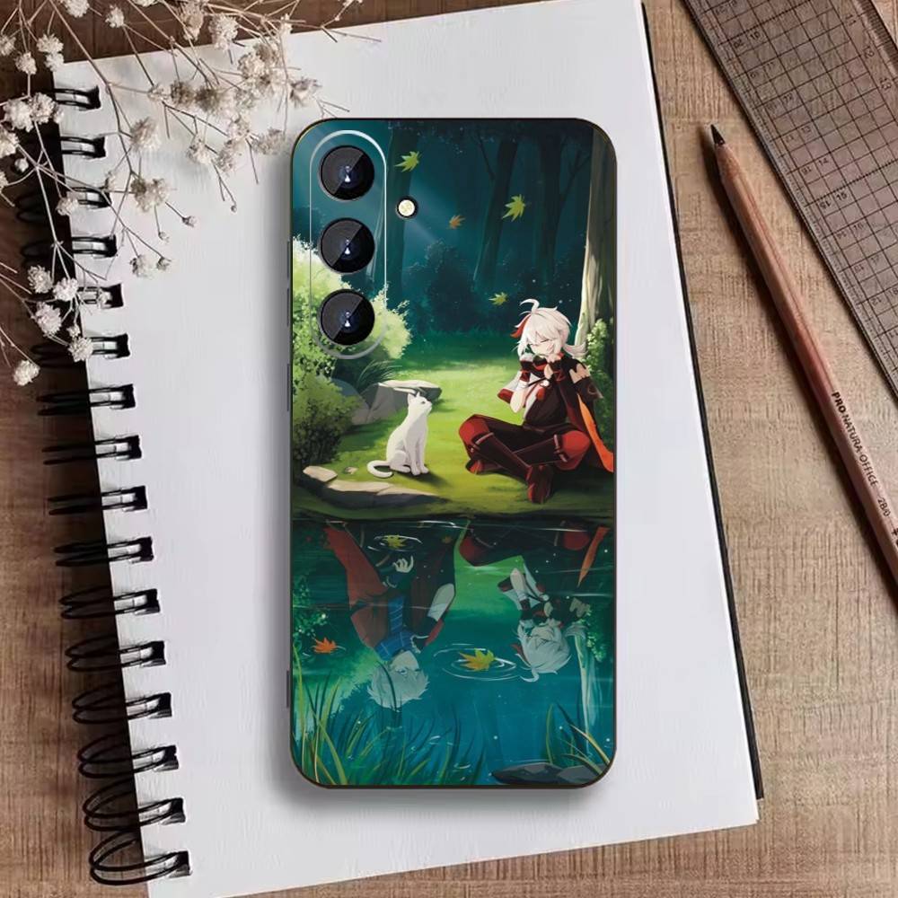 Genshin K-Kaedehara Kazuha Phone Case For Samsung Galaxy A73,A72,A71,A70,A52,A51 Others Soft Black Cover