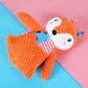 Plush Fox Dog Toy Squeaky Interactive Dog Chew Toy Puppy Teething Toy Stuffed Animal for Dogs Teeth Cleaning Boredom Relief