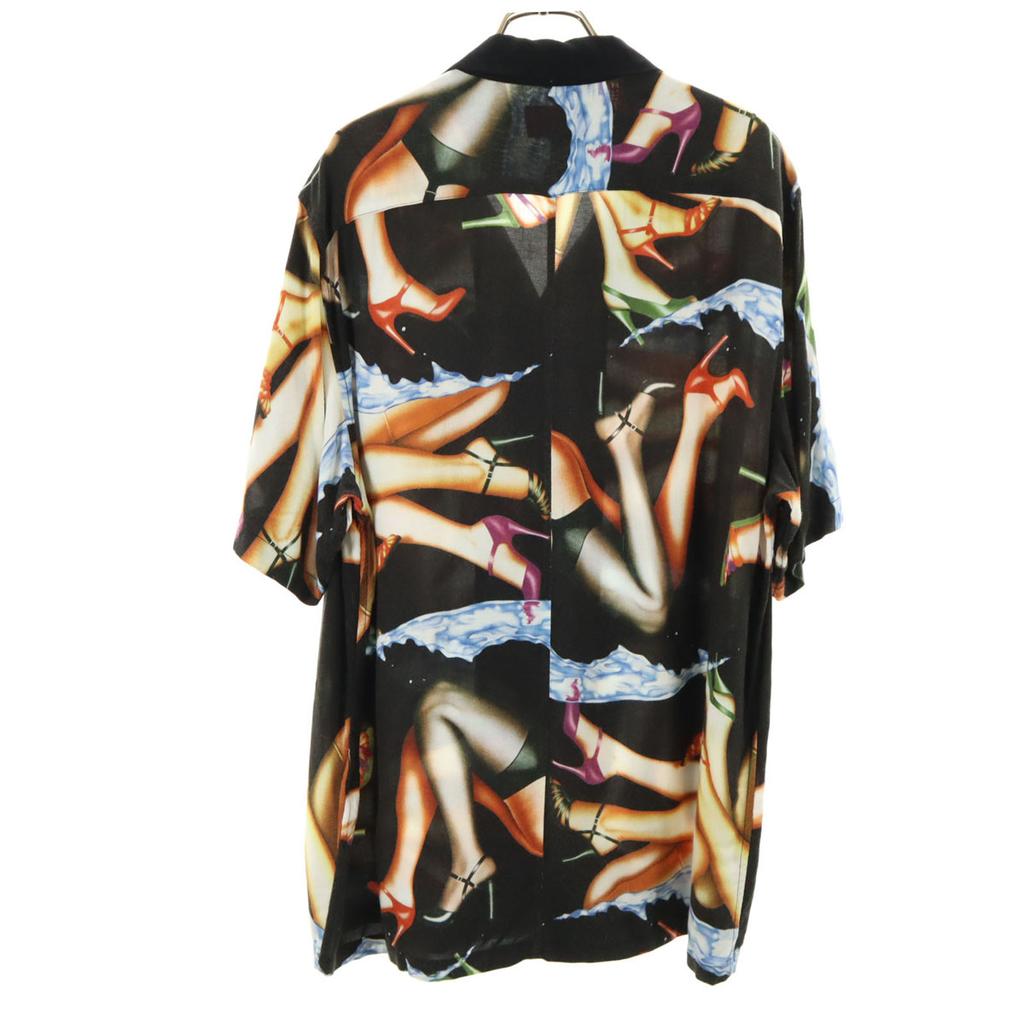 Supreme 15SS Heel Pattern Short Sleeve Open Collar Shirt L Open Collar Men's Used