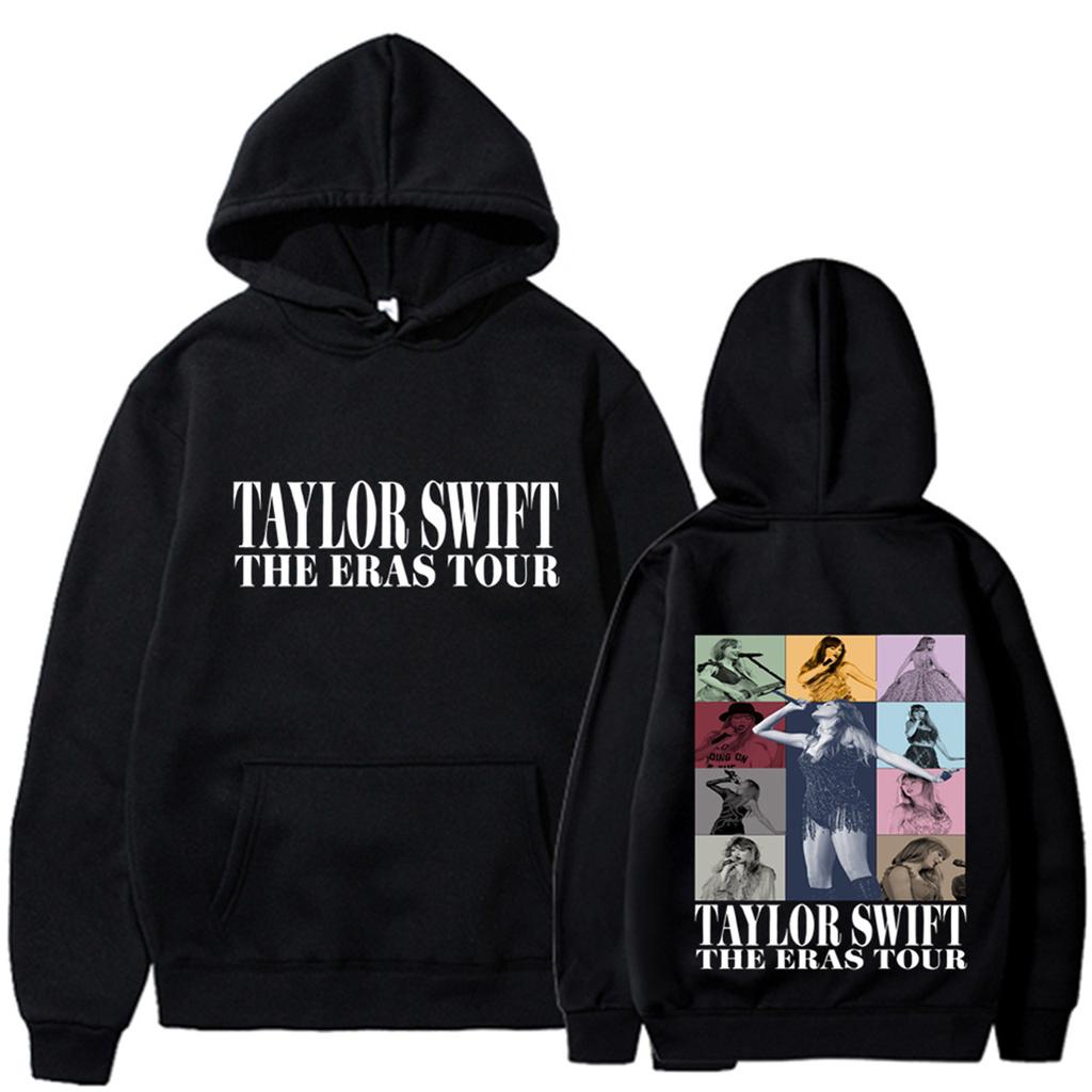 Women's Long Sleeve Pullover Hoodie Crewneck Sweatshirt Loose Fit Fleece Lined Letter Print Casual Top with Front Pocket and Adjustable Hood