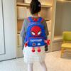 Spider Man 3d Pattern Kids Backpack With Breathable Nylon For Kindergarten And Elementary Use