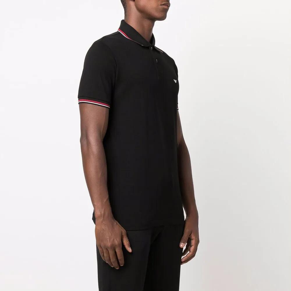 EMPORIO ARMANI Polo Shirt Men's Black (Unisex) Polo Shirts 8N1FB4 1JPTZ 0999