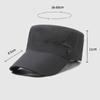 Summer Sunshade Flat Top Hat Men's Outdoor Quick-Drying Hat Fishing Breathable Hat