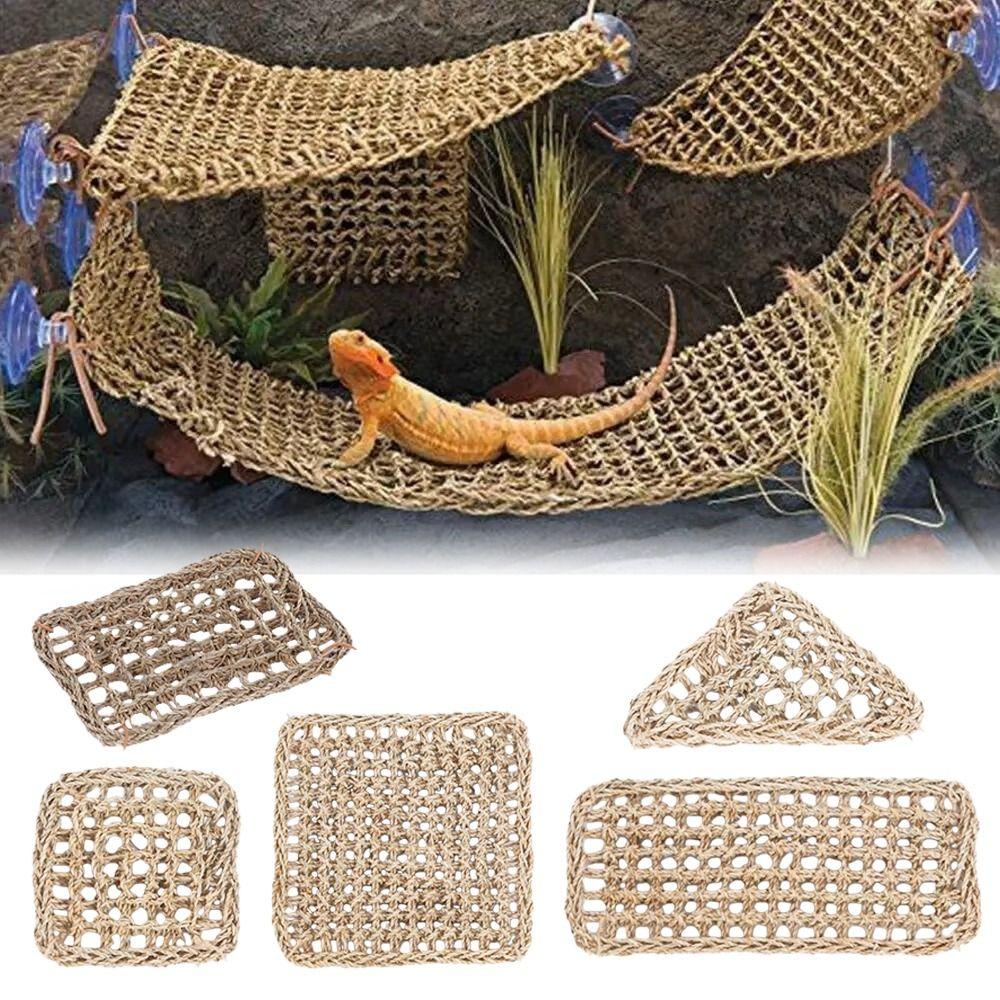 Suction Install Reptiles  Hammock Climbing Perch Lizard Rest Cushion  Cage Accessories