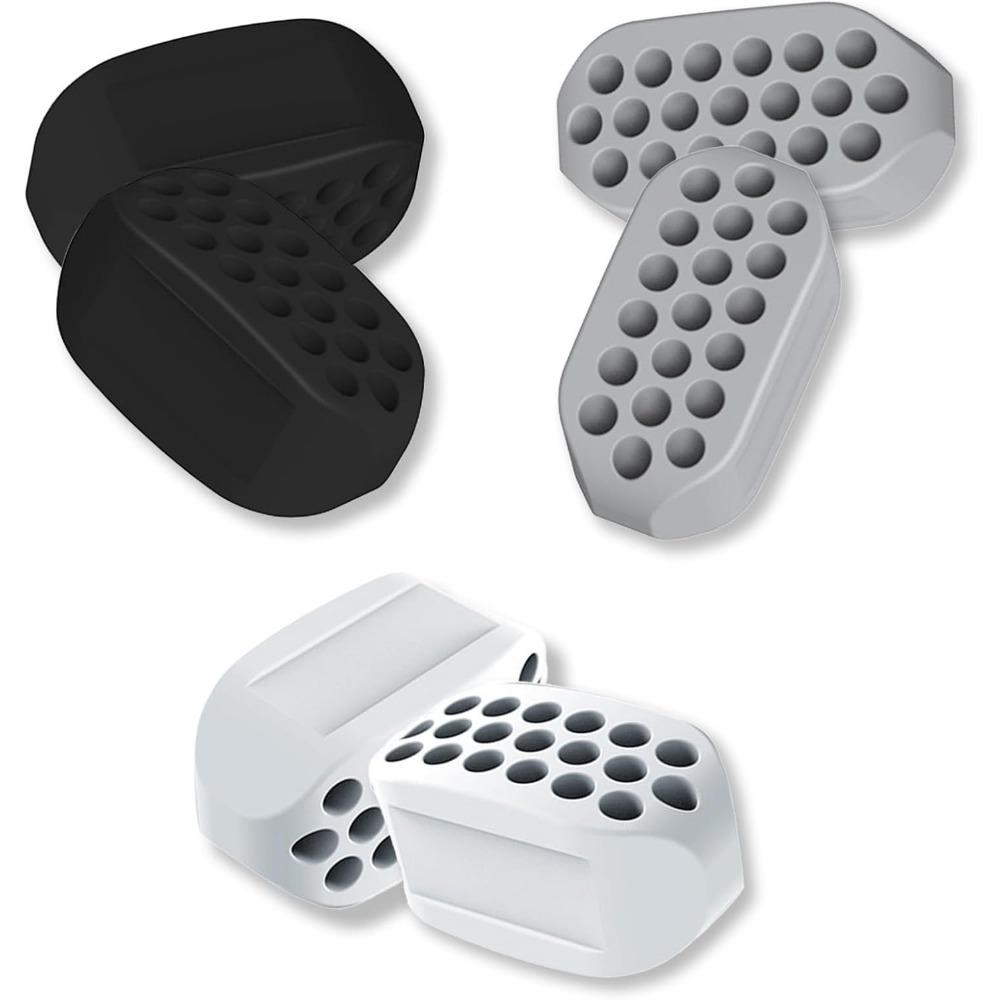 

Тренажер для линии подбородка для мужчин и женщин - 3 уровня сопротивления, силиконовый тренажер и формирователь для челюсти без BPA - жевательные таблетки 6 штук 6-pack