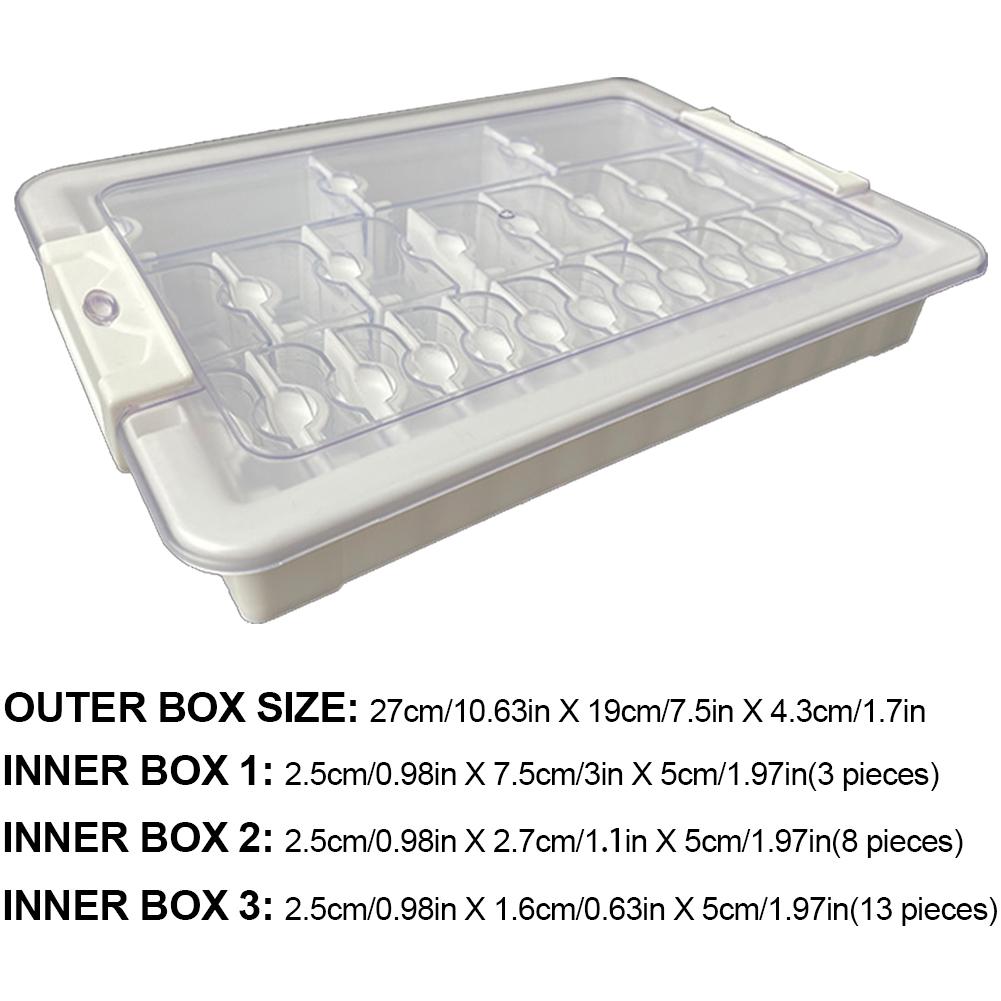 15/26/39 Grids Diamond Art Bead Box Diamond Painting Embroidery Storage Box 5D Beads Organizer for Diamond Painting Accessories