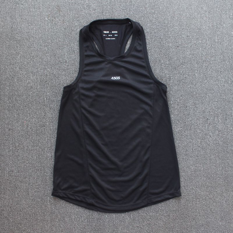 Small Discount Sleeveless Sports Vest Women s Loose Quick-Drying Cut Out Yoga Jacket Summer Running Fitness Micro-Elastic Black 8 yards 979₽