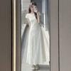 French Beautiful White Dress Women's Summer New High-end Design Sense Niche Temperament Slim Waist Dress