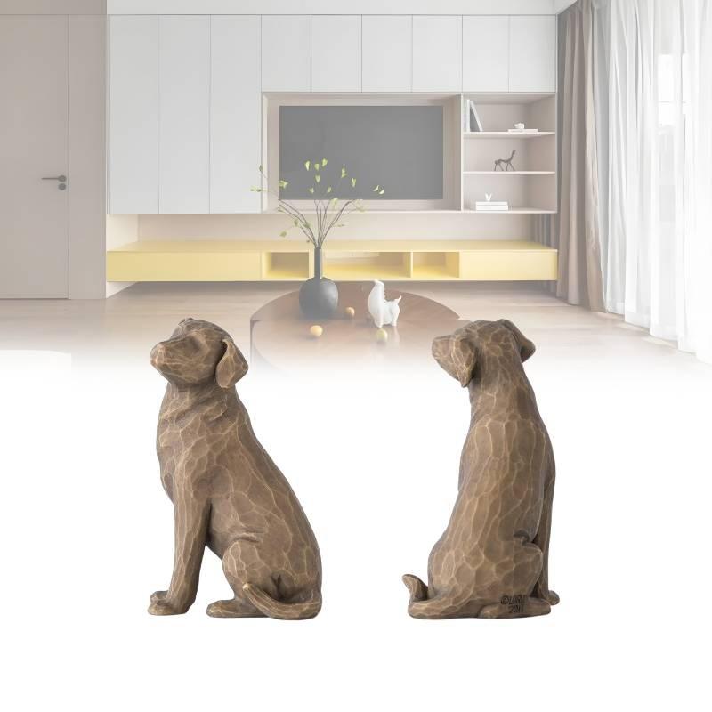 Tree Willow Love My Dog Dark Figurine Resin Multi Colour Desktop Toy Ornament