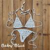 Sunbathing Handmade Crochet Bikini Suit Micro Swimsuit Micro Swimwear
