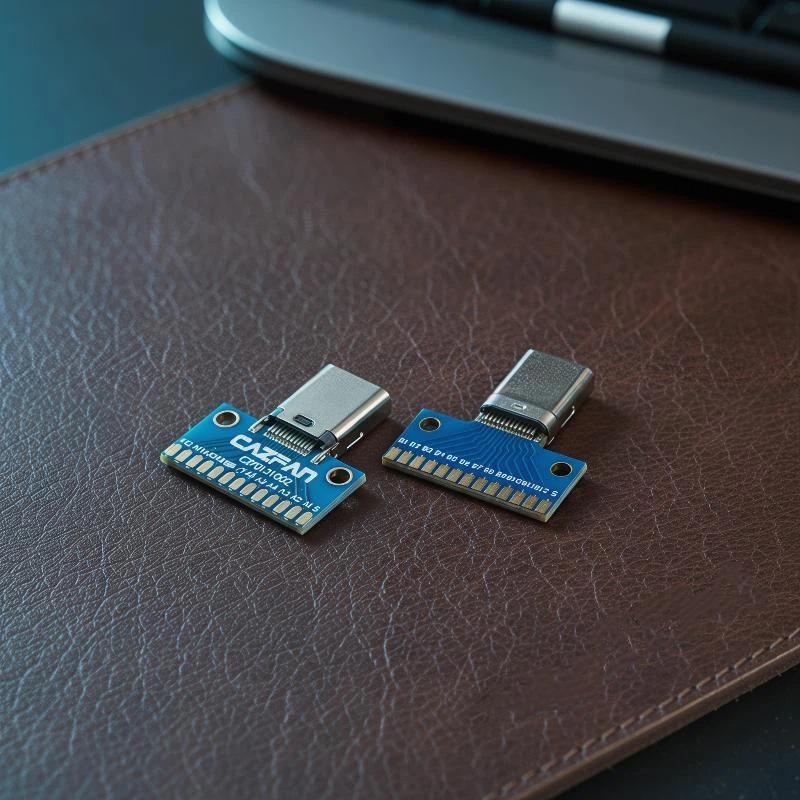 2Pcs USB 3.1 Type C Male to Female 24 Pin Connector Adapter Receptacle Reliable Connection for PC Laptop Charging