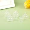 1:12 Dollhouse Mini Glass Teacup Flat Bottom/High Foot Teapot Vase Home Decor