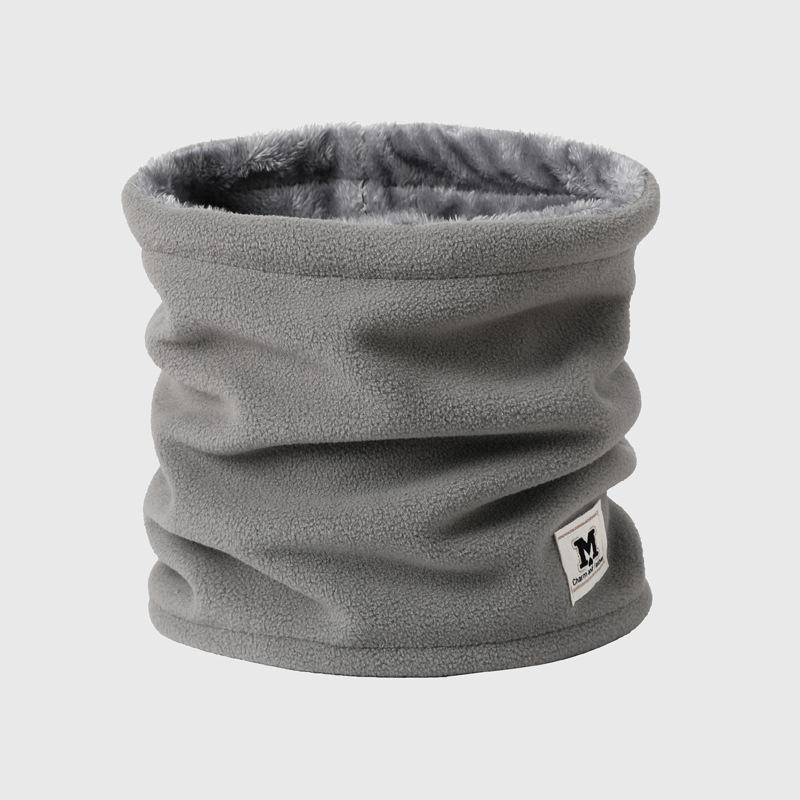 Мужской и женский зимний ветрозащитный набор шапка и манишка с защитой ушей