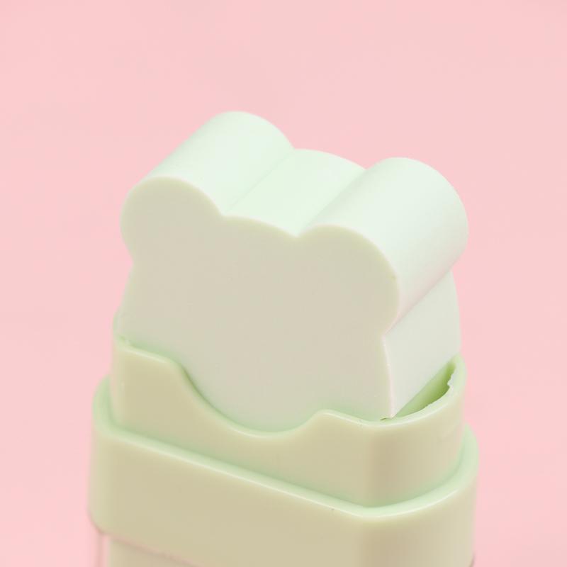 2 Piezas/Set Borrador de Rodillo Borrador con Forma de Animal Limpia Pocas Virutas Lindo Borrador de Dibujos Animados