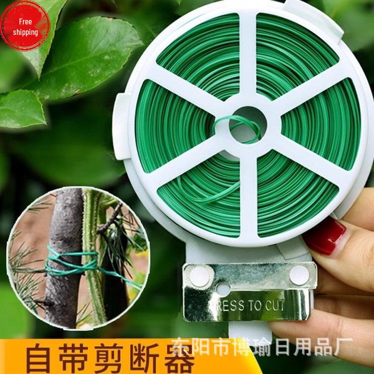 

Plastic-Coated Gardening Tie Wire for Climbing Plants and Flower Pot Support 20m with Cutter