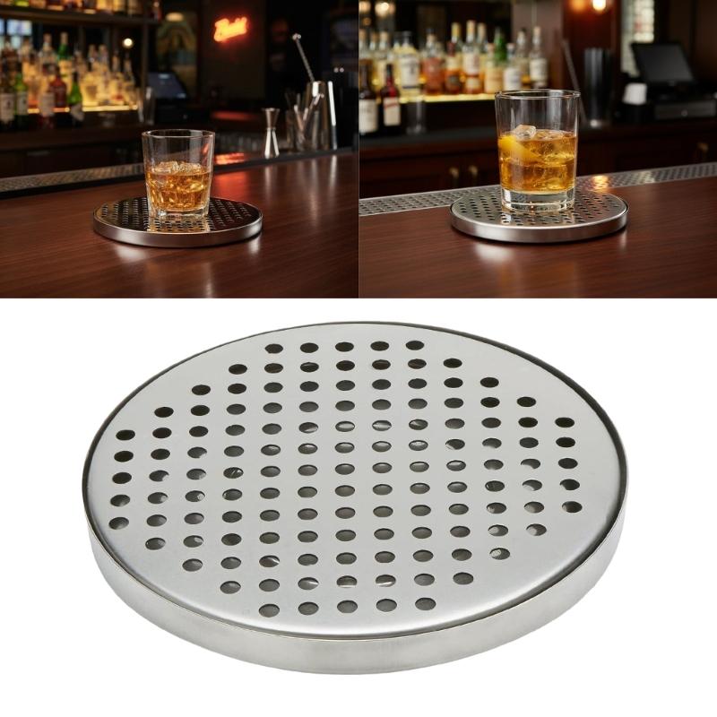 Durable Round Pubs Drip Mats Ideal for Professional Setting Residential Kitchens Feature Simple Cleaning Design and Longevity