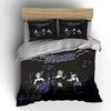 Gothic Band Graveyard Theme Bedding Duvet Cover Set Duvet Cover Pillowcases  (1*Duvet Cover 2*Pillowcases, without duvet insert)