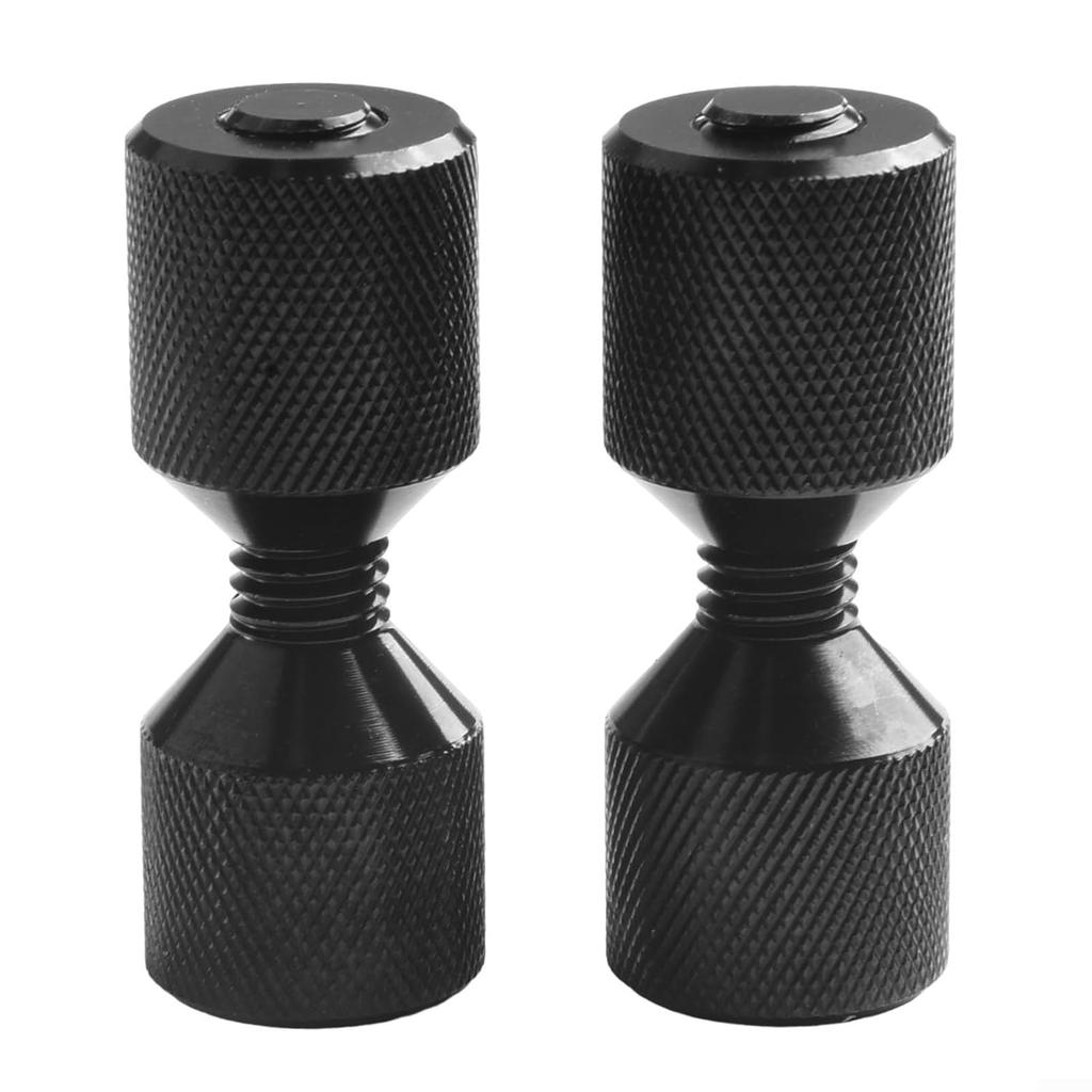 Two Hole Pins Set, Pack of 2 Aluminium Flange Two Hole Pins 1-1/8” Two Hole Alignment Pins & 1-5/8” Detachable Flange Double Hole Pins