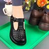 Summer new muffin sole hollow hole shoes women's hollow thick sole soft surface single shoes women's shoes