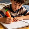 Carrot Shape Voice Recorder Pen with 60-Second Recording Cute Ballpoint for Students Teachers Funny Gift for Classroom Office