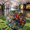 Custom Name Personalized ONE PIECE Print Umbrella, Auto Open Close, 8‑Rib Sturdy Frame, Commute Camping Hiking Use, Birthday Gift