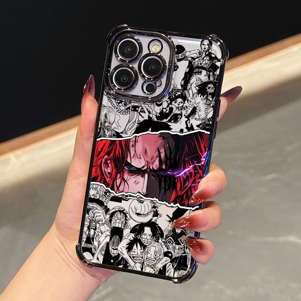 Japan Anime Hot One Pieces Soft Funda For iPhone 17 Pro 16 15 14 13 12 11 Pro Max Case 17 Plus 17E 16E 17Air Silicon Phone Cover