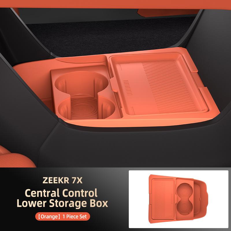 Suitable for 26 Models of Zeekr 7x Central Control Lower Storage Box Glasses Storage Box Storage Box Car Supplies Accessories