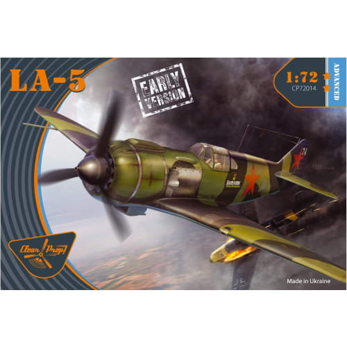 Clear Prop! 1/72 Scale Soviet Air Force Lavochkin La-5 Early Fighter Plane Plastic Model, 10 X 10 X 5cm, Plastic, CPU72014