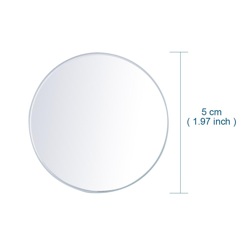 AuMoHall 1Pair Wide Angle Convex Mirror Car Rear Side View Blind Spot Mirrors Rearview Rectangle Round Mirror