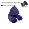 Lishen Portable Inflatable U-Shaped Travel Neck Pillow with Hood