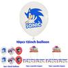 Sonic Balloon Cartoon Blue Pink Dog Cake Topper Birthday Decoration Supplies
