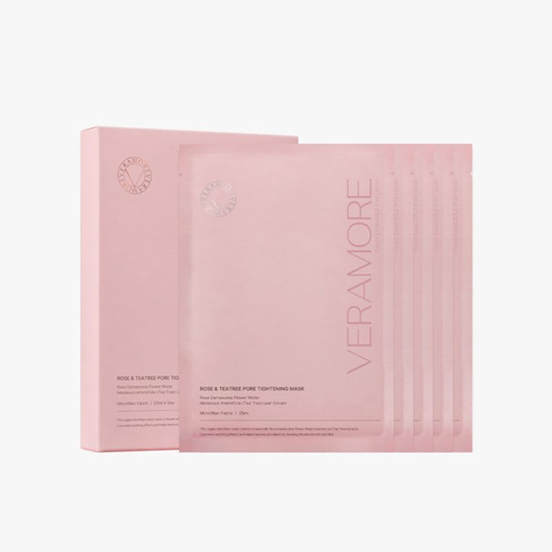 Rose & Tea Tree Pore Tightening Mask Pack 25ml x 5 sheets