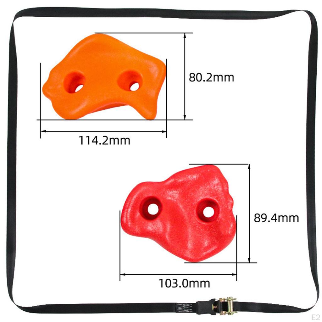 8 szt. Chwytów do Ścianki Wspinaczkowej Zabawki dla Dzieci na Plac Zabaw na Zewnątrz