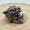 Tiger Hat Orc Skull Head Sculpture Outdoor Knife Beads EDC Lanyard Key Chains Pendants Brass DIY Umbrella Rope Bracelets Charms Accessories
