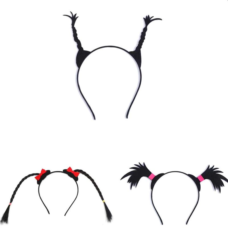 Personalized Halloween Arrow Headband & WiFi Exclamation Hair Clip for Braids